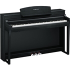 Yamaha Pianos CSP255B Black walnut Clavinova tablet controlled smart piano with bench