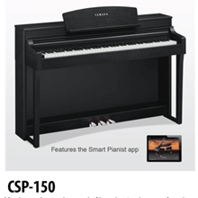 Yamaha Pianos  Yamaha CSP150B Black Walnut Clavinova Tablet Controlled Smart Piano